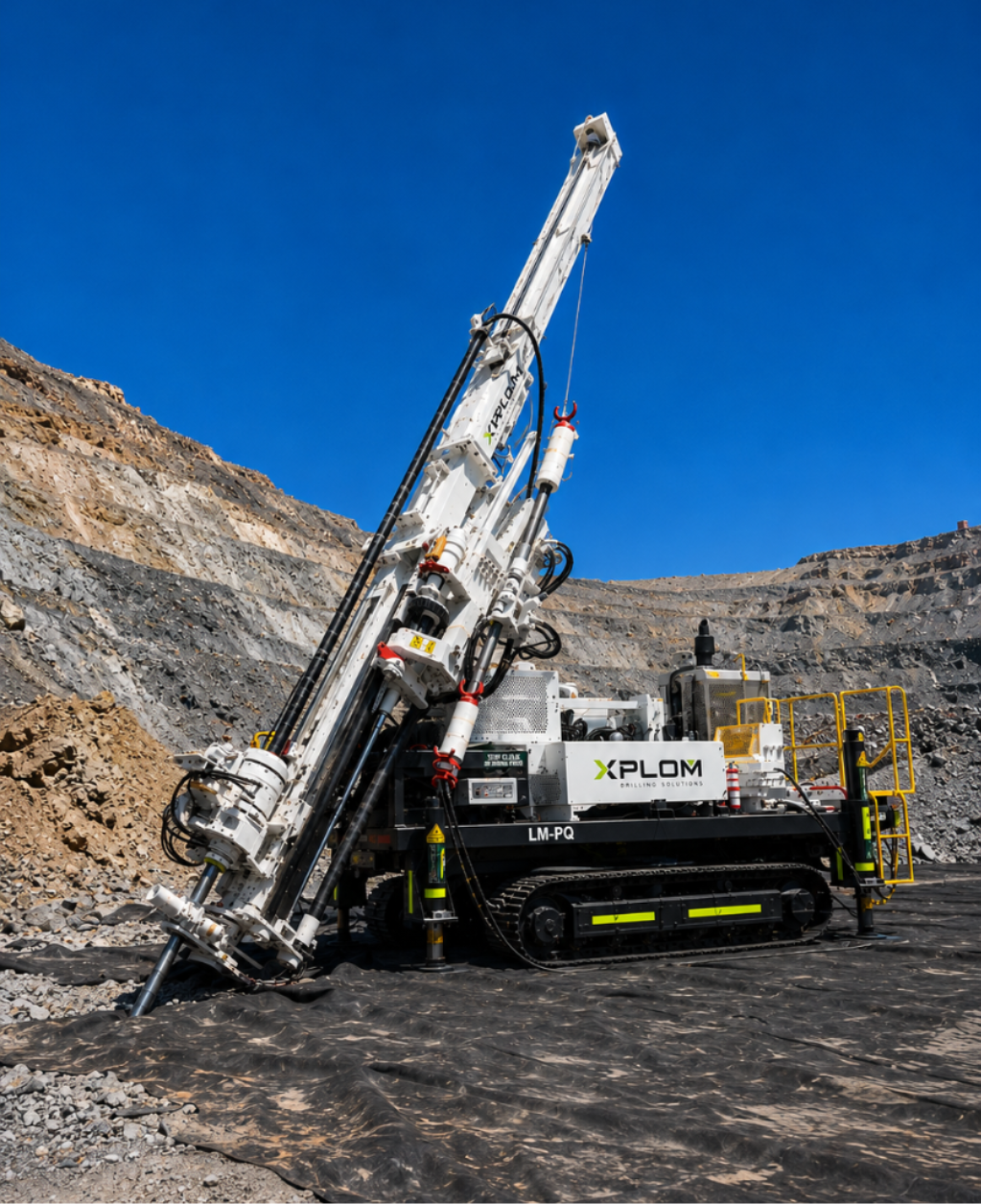 XP-DCU 300 Compact underground diamond drilling rig in restricted access heading