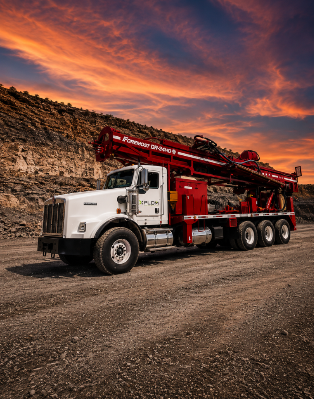 Foremost DR-24HD versatile water well drilling rig