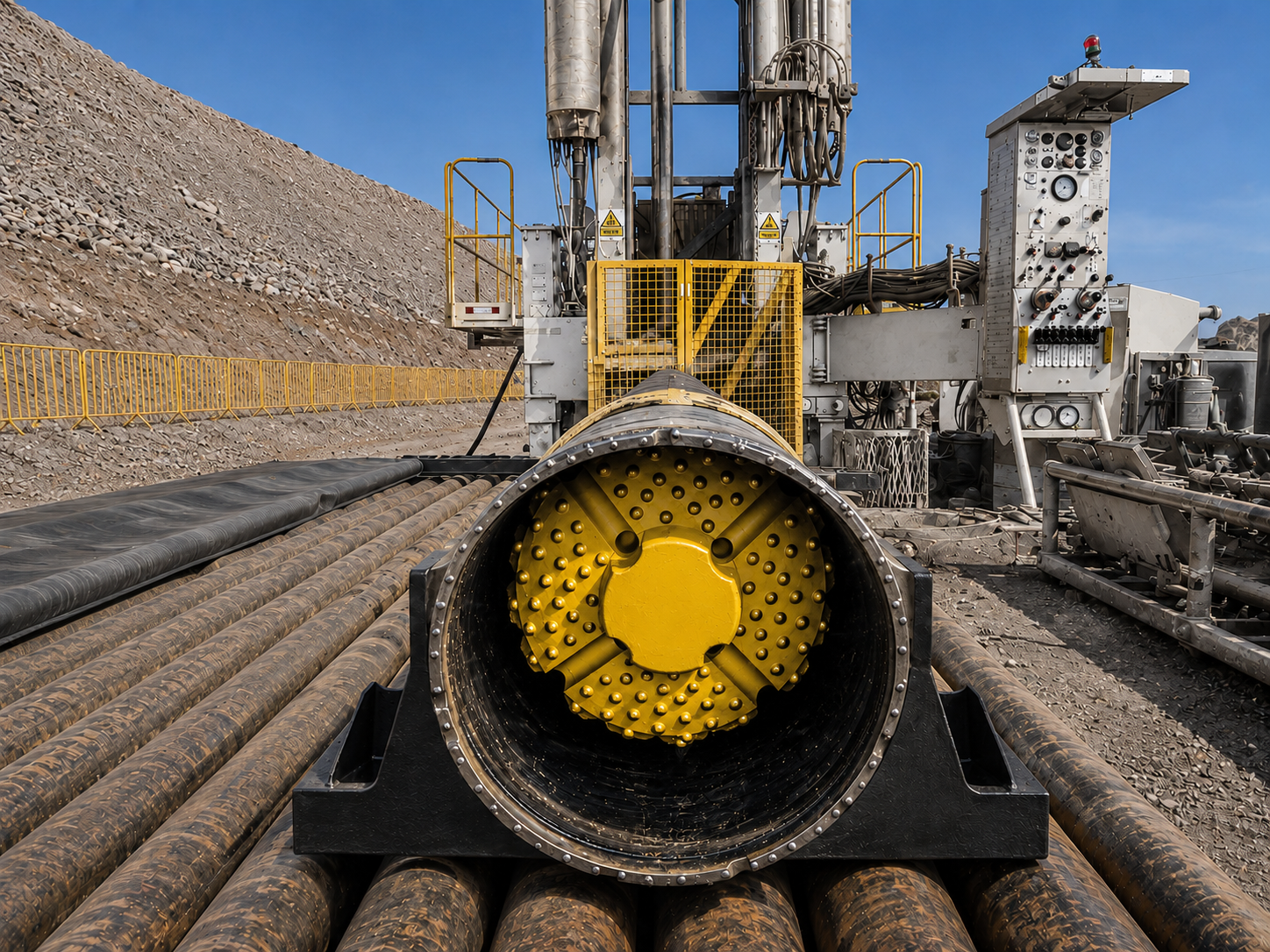 Dual rotary drilling — casing ahead of drill bit